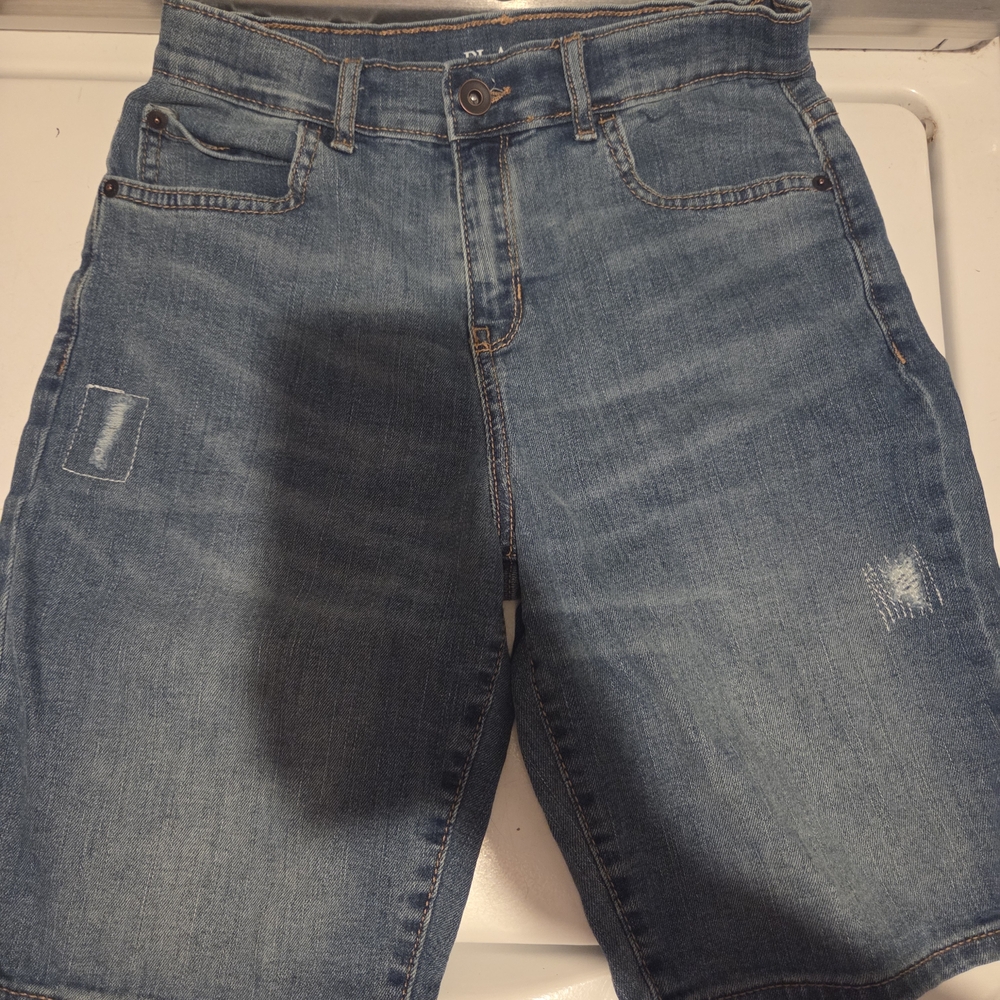Childrens Place Classic Blue Denim Jean Shorts for Kids Size 12